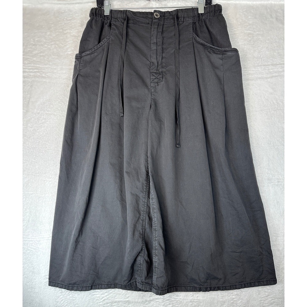 Free People Culotte Pants Womens Small Gray Wide Leg Drawstring 1124